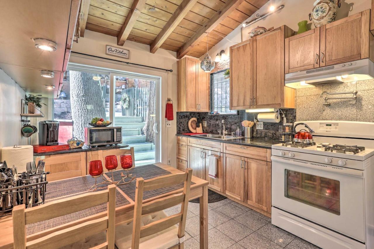 Boho Crestline Cabin, 1 Mile To Lake Gregory! Exteriör bild
