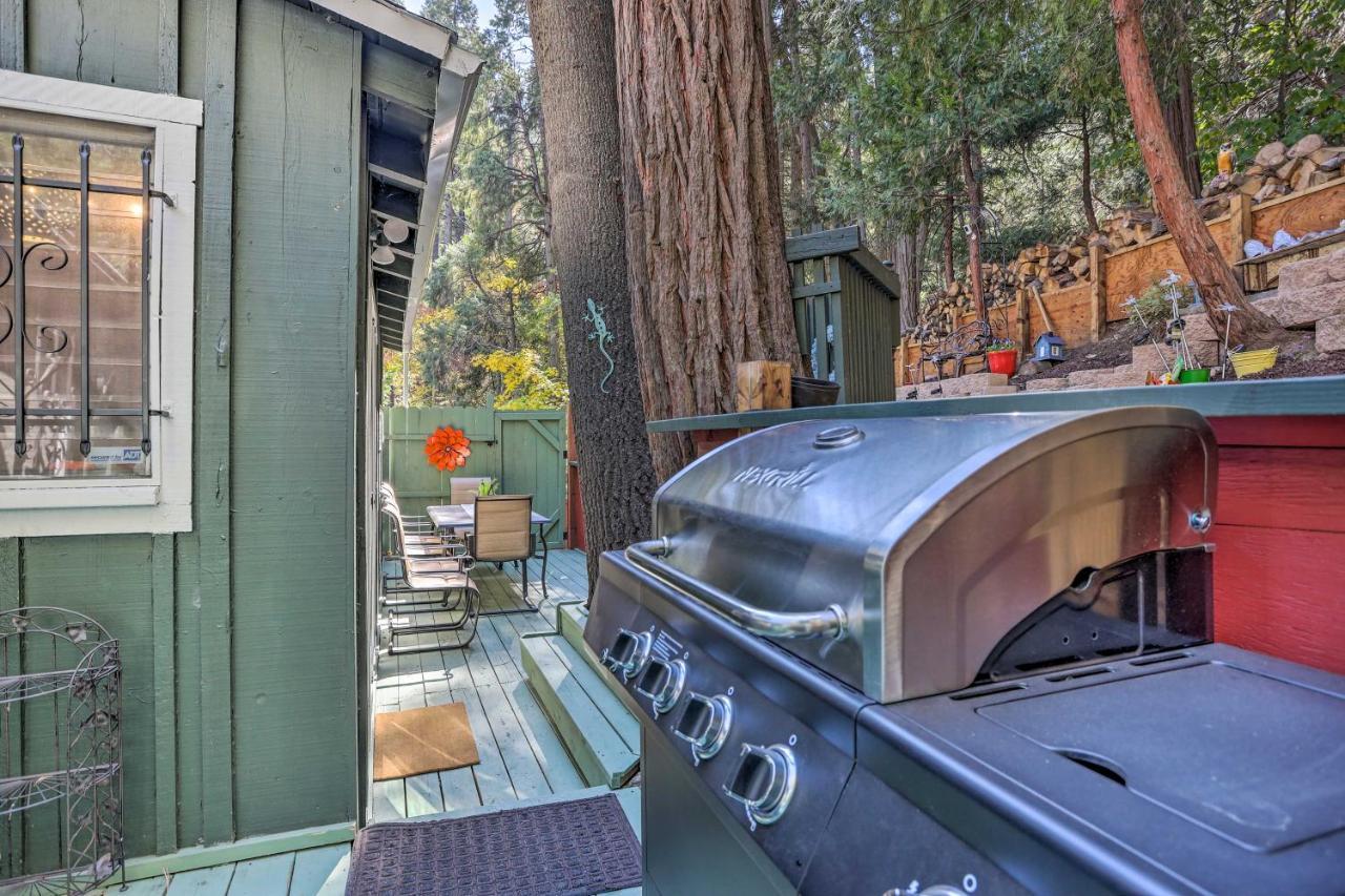 Boho Crestline Cabin, 1 Mile To Lake Gregory! Exteriör bild