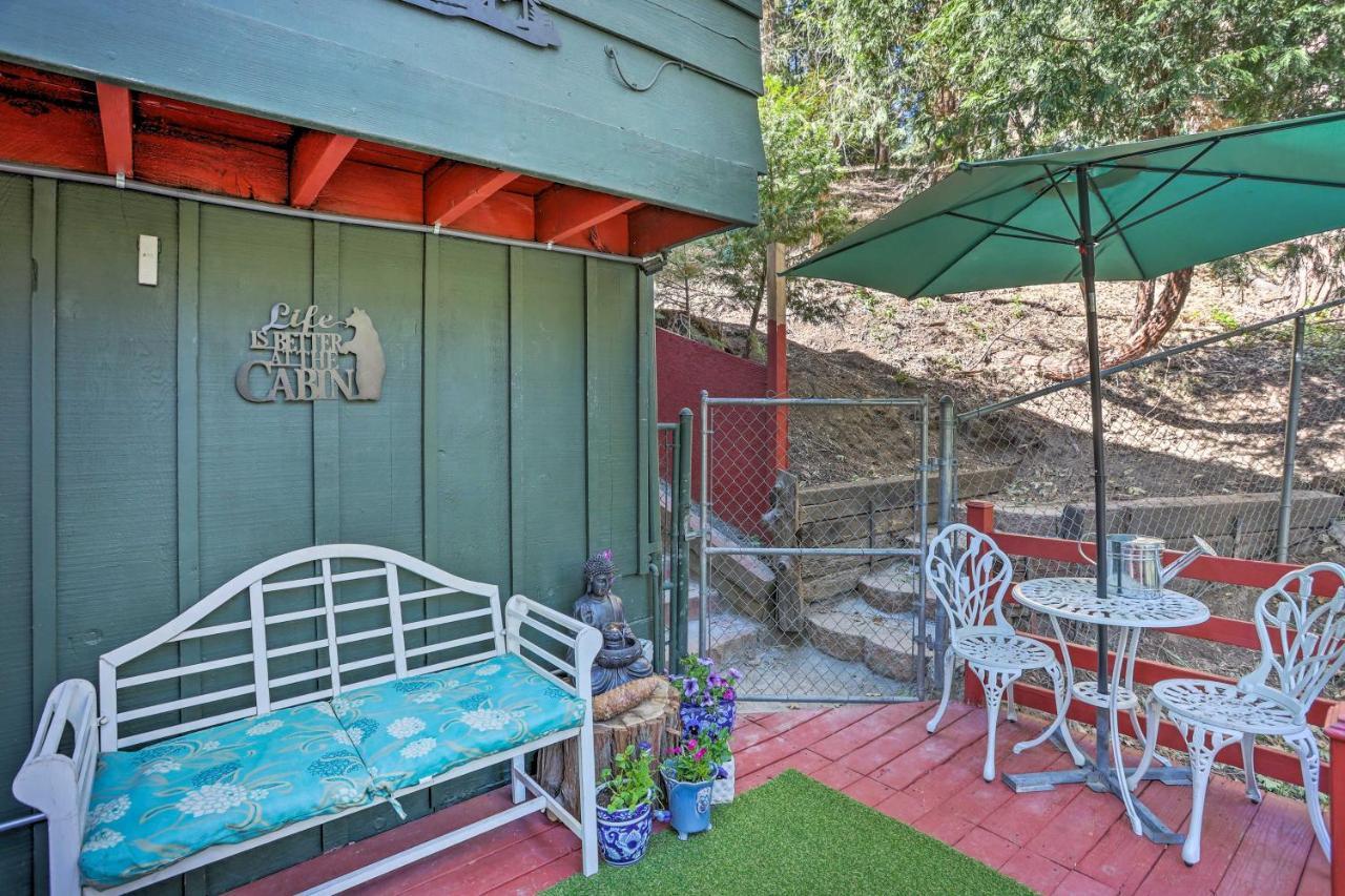 Boho Crestline Cabin, 1 Mile To Lake Gregory! Exteriör bild