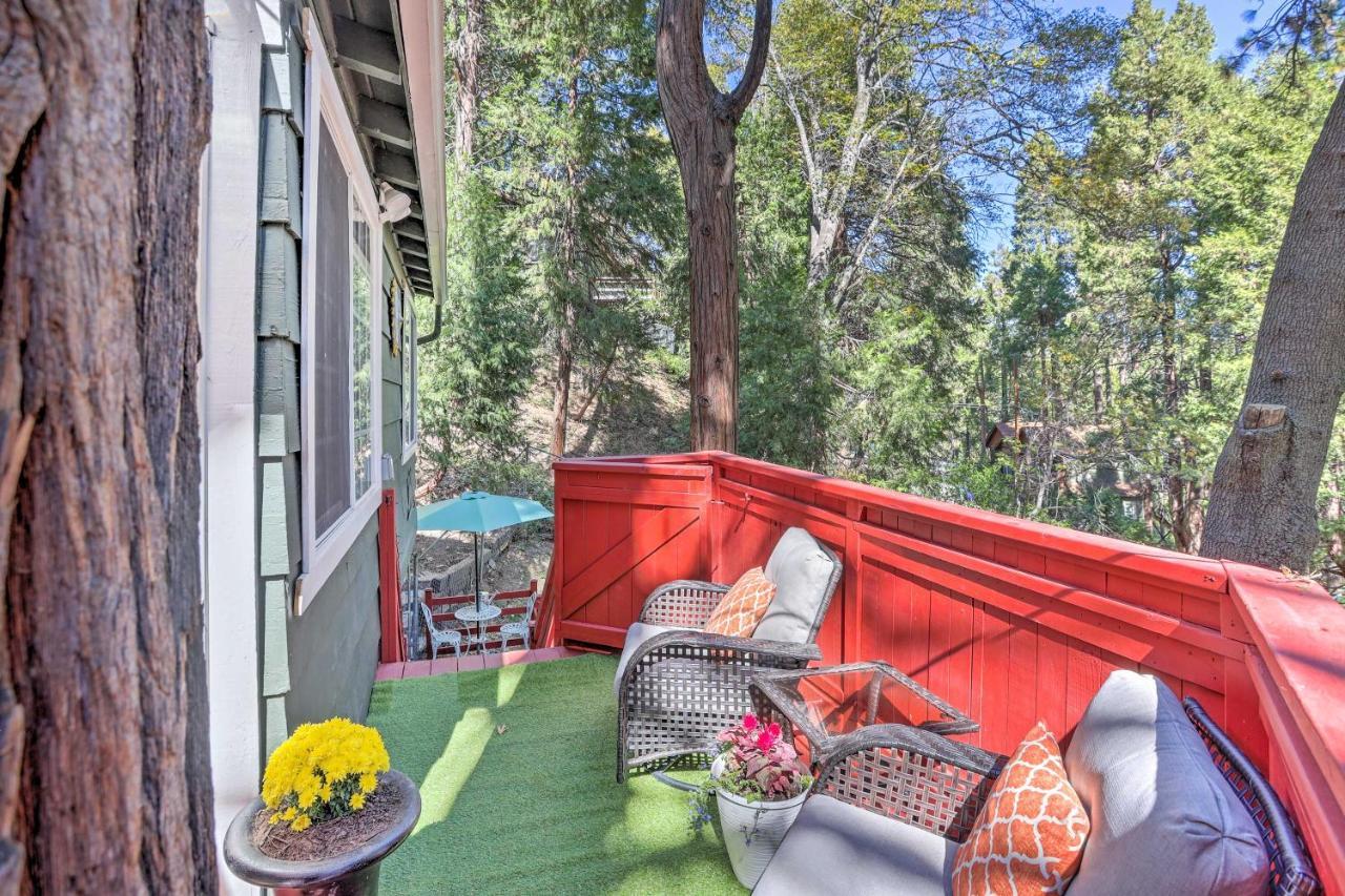 Boho Crestline Cabin, 1 Mile To Lake Gregory! Exteriör bild